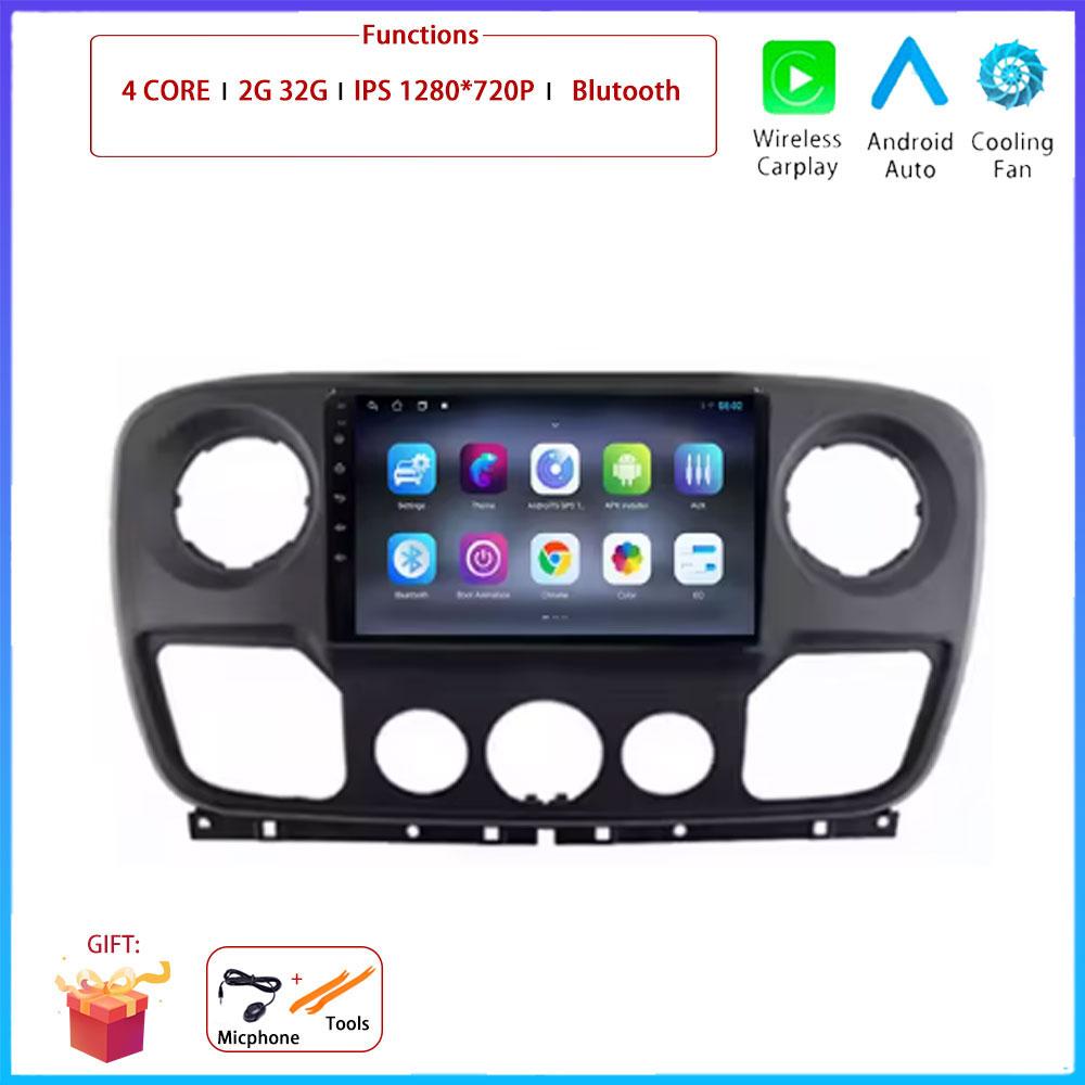 

Для Renault Master Nissan NV400 Opel Movano 2010 - 2021Android Carplay Автомагнитола Навигация GPS Мультимедиа Видеоплеер