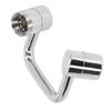 Faucet Extender Copper Stainless Steel ABS 1080 Degree 22mm Internal Diameter Rotatable Tap Adapter