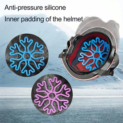 Fahrradhelm Silikon-Innenfutter Schweißreduzierend Atmungsaktiv Universal Outdoor-Sportarten Motorrad Fahrradhelm Polsterung Einsatz Kissen Helmzubehör