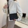 Fashi embossed flap women's crossbody bag, mini handbag, luxury square shoulder bag, plaid casual bag, waist bag
