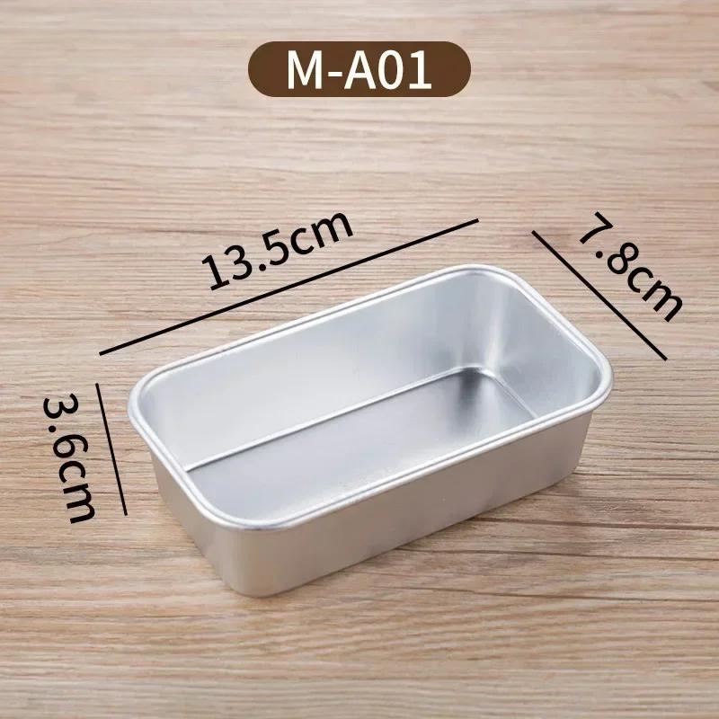 1Pc Stampo per scatola quadrata Strumento per la cottura in lega di alluminio Antiaderente Pane Torta al formaggio Toast Teglia fai da te Cucina Cottura Stampo per torta Teglia per il pane