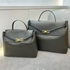 Leather handbag bag old money high-end women's bag