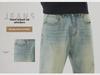 Men's Large Summer Loose Washed Retro Straight Jeans