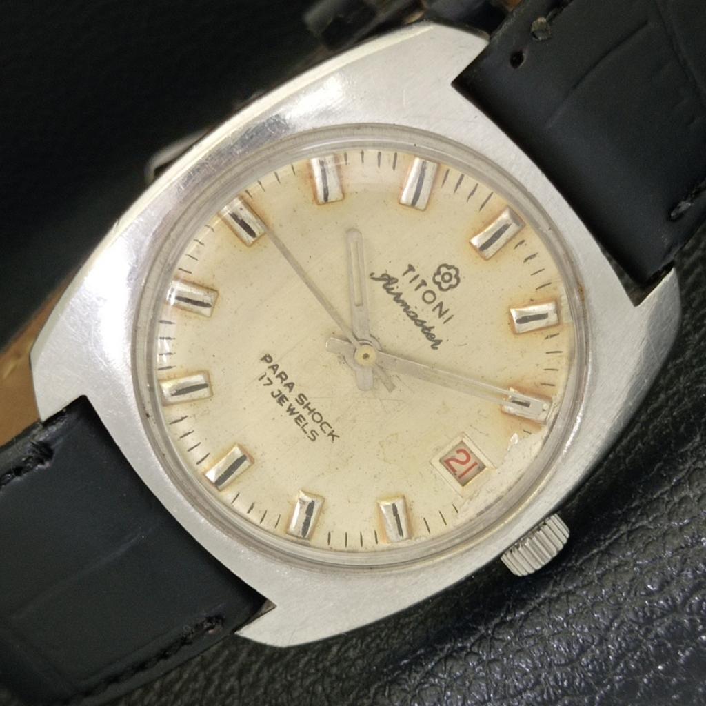 

Б/У TITONI AIRMASTER 2409 РУЧНОЙ ЗАВОД ШВЕЙЦАРСКИЕ МУЖСКИЕ ЧАСЫ ОРИГИНАЛЬНЫЙ ЦИФЕРБЛАТ a432790-2 R113-a432790