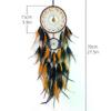 Hand-woven Dreamcatcher Wind Chimes, Adorned With Artificial Feathers And Crystals, Exquisite Wall Decoration