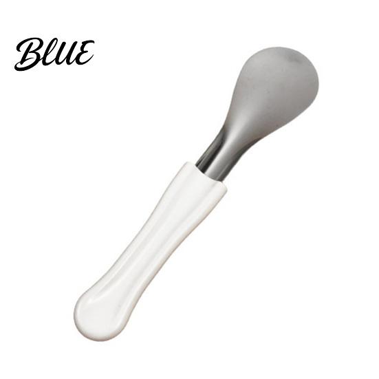 Farbe Eiscreme Dessert Werkzeug Edelstahl Schaufel Stahl Spachtel 304 Rosenform mit Anti-Rutsch-Griff Löffel Design für
