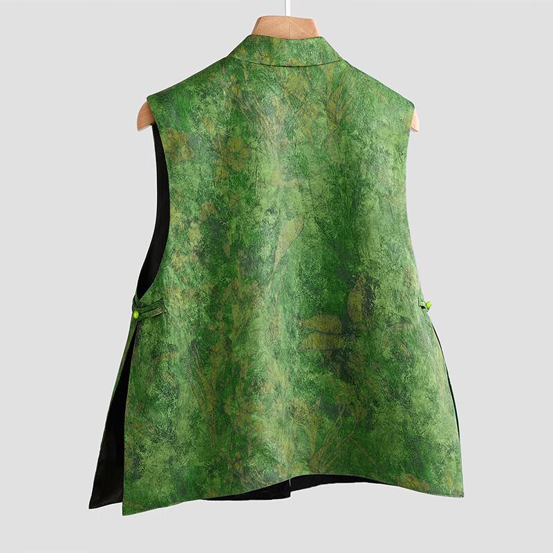 Sibaishe Women's Chinese Style Stand-Collar Vest