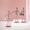 AEE4-Little Iron Art Musician Creative-Music Band Crafts Home Office Desk Decoration Birthday Gift 8 Pack, Table Ornaments