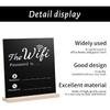 Premium Thick Wooden WiFi Password Sign With Pen - Freestanding Chalkboard Style Board for Home Office Restaurant Cafe, Table Centerpiece Decor with 