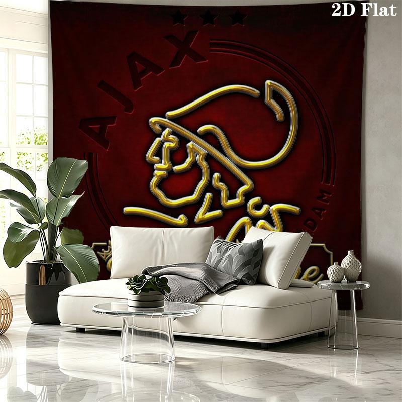 AFC Ajax Custom Name Wall Tapestry Aesthetic Wall Hanging Printed Fabric Blanket Decorative Tapestries for Bedroom Living Room Home Decor
