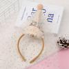 1 Pc Crown Cone Gauze Headband Princess Style Birthday Party Headwear Sequin Happy Birthday Hair Accessories Baby Girls Gift