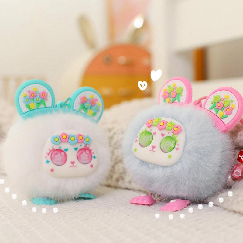 Guochao elf plush doll keychain cute plush bag accessories doll pendant accessories small gifts
