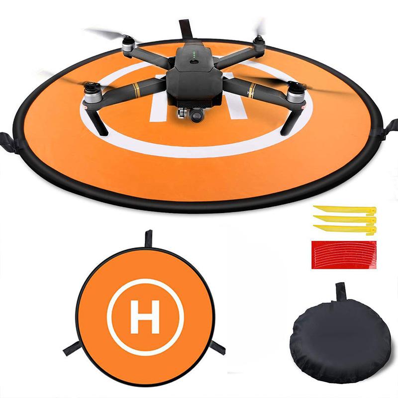 

Drone Quadcopters Accessories Universal 55cm Foldable Landing Pad RC Dron Mat Quadcopter Parking Apron Apron Pad помаранчевий