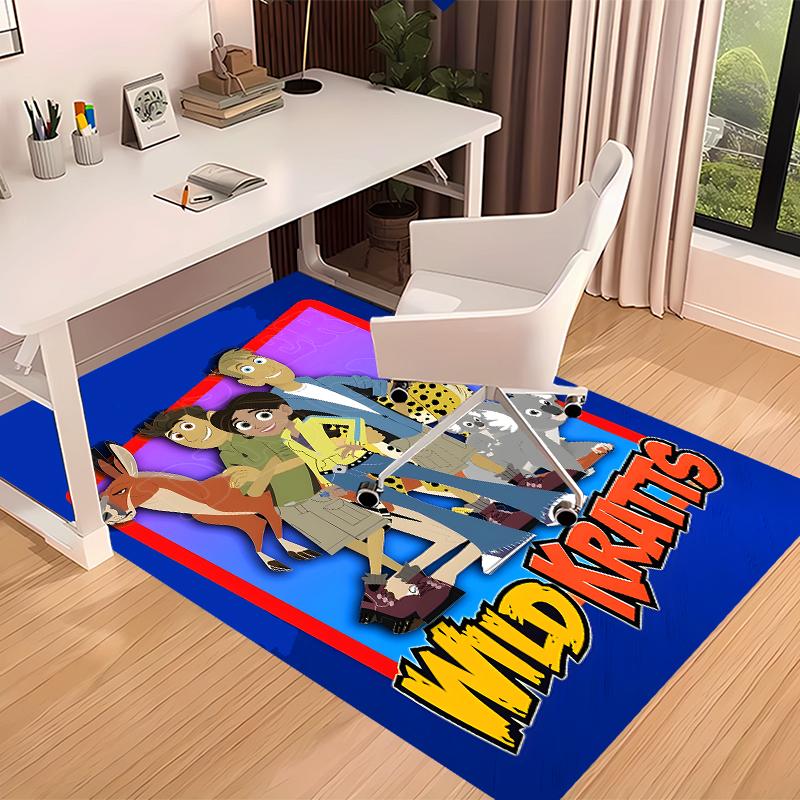 Wild Kratts Printed Absorbent Washable Carpet, Non-Slip Bathroom Mats, Kitchen Rugs, Yoga Mat,Living Room Entrance, Camping Picnic Rugs