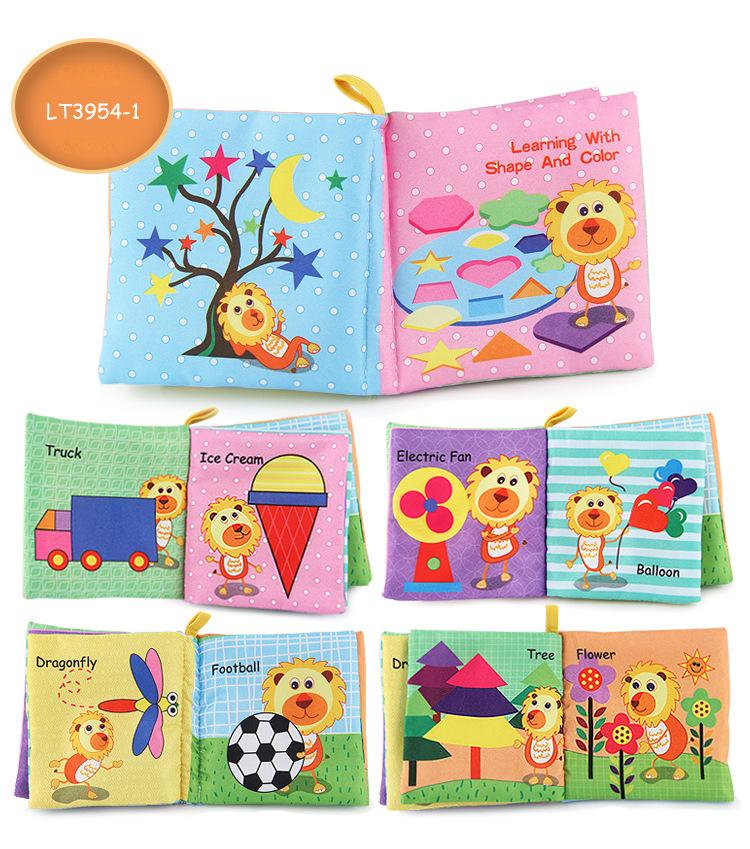 Baby Cloth Books Fruits Vegetable Animals Cognize Sensory Early Learning Educational Toys for Toddlers 0 12 Months English Books