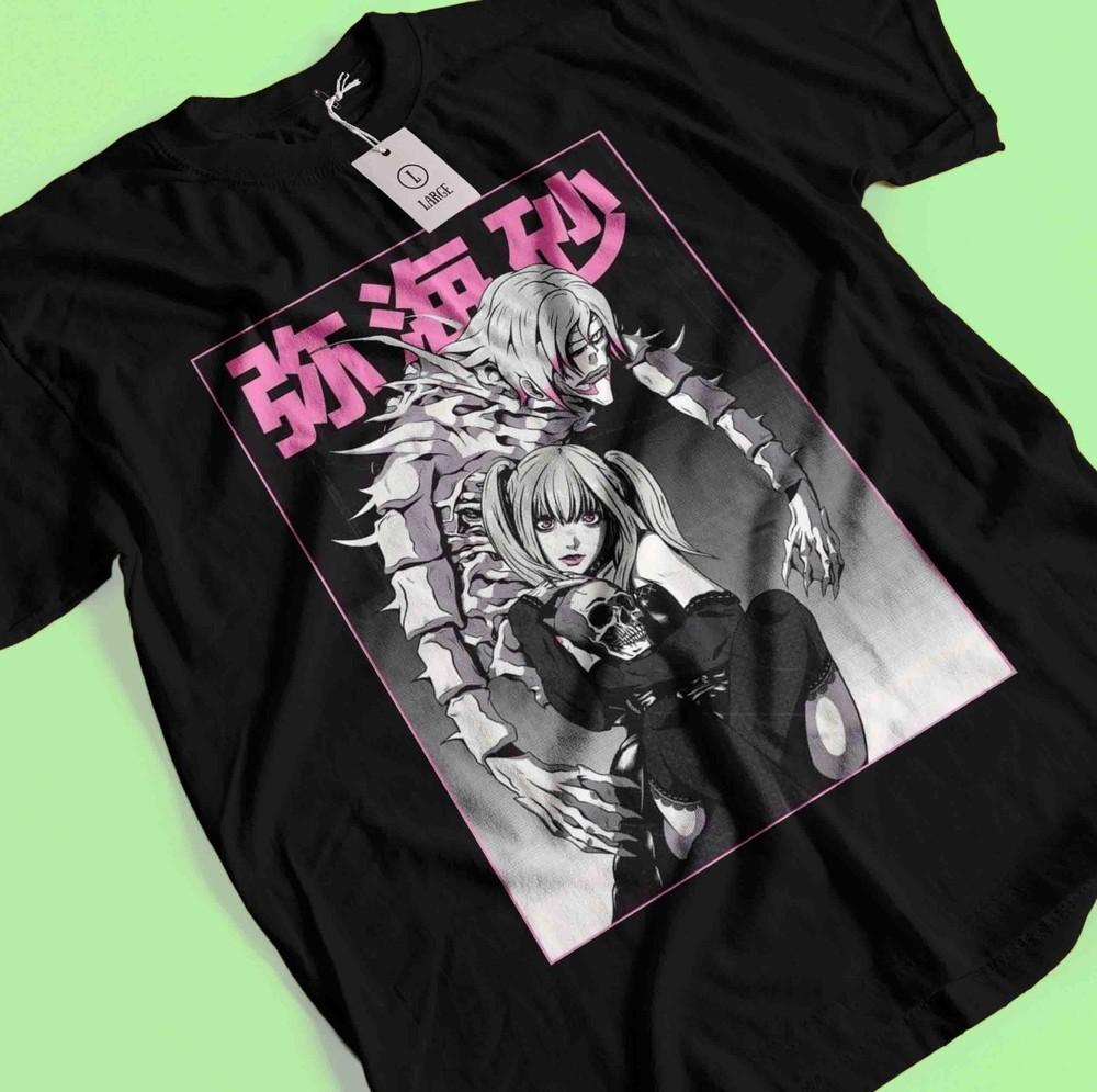 Death Note Shirt Misa T-Shirt L Kira Tshirt Ryuk Rem Tee Anime Horror Near Naomi