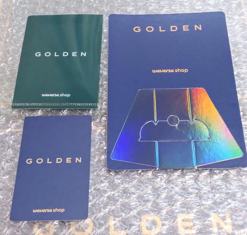 [USED] Jungkook Trading Card GOLDEN Weverse Exclusive Original Bonus BTS JK