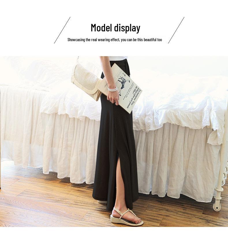 Modal Strappy A-Line Summer Skirt for Plus-Size Women