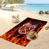 West Ham United Fußball-Print Strandtuch, Großes Weiches Schnelltrocknendes Handtuch für Strand Camping Schwimmen