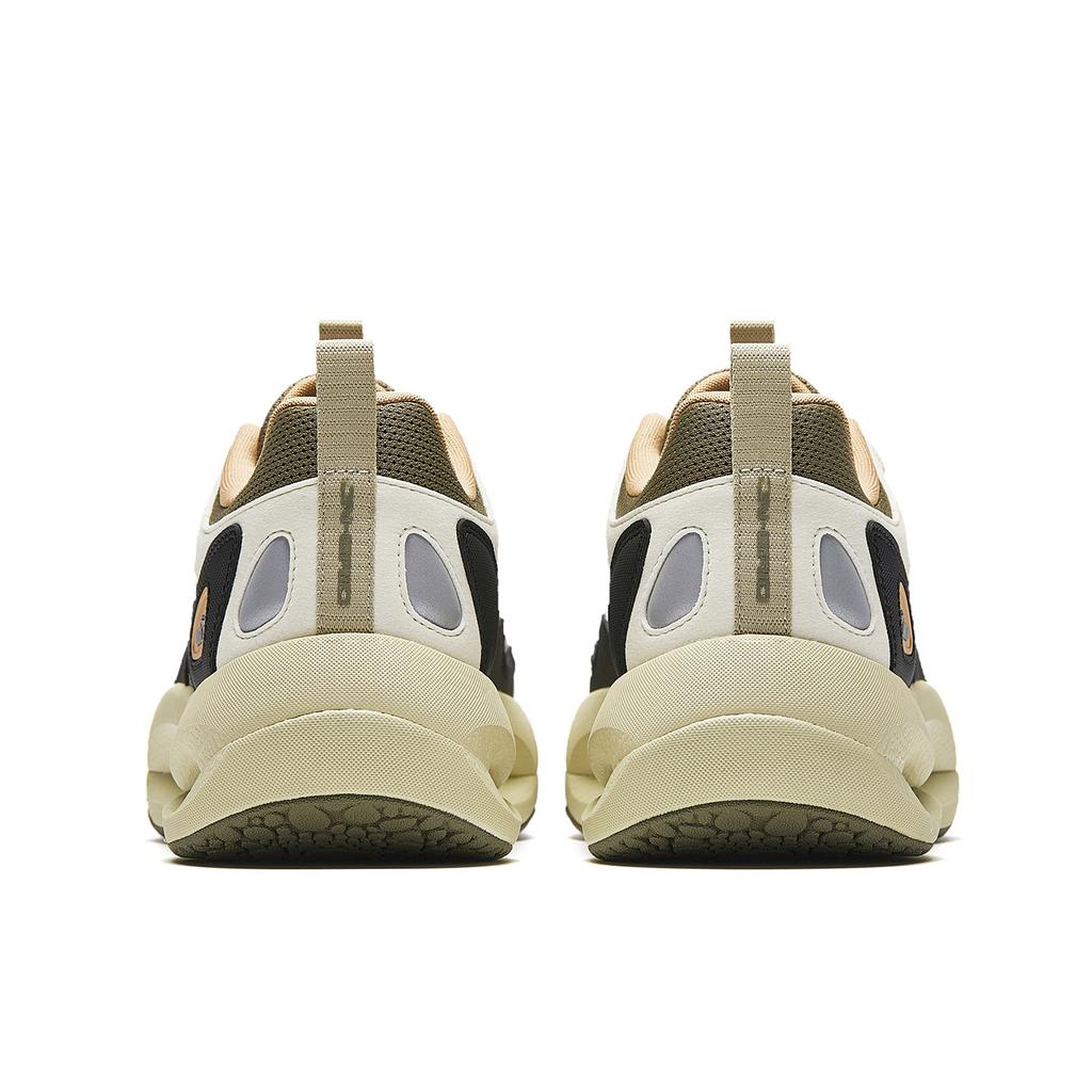Anta Hammerhead Retro Trendy Versatile Comfortable Breathable Thick Sole Casual Shoes Men sneaker Beige Green 112628802-8