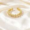 High-end Four-leaf Clover Open Ring Exquisite Workmanship Long-lasting Accessible Luxury Classy Versatile Open Ring