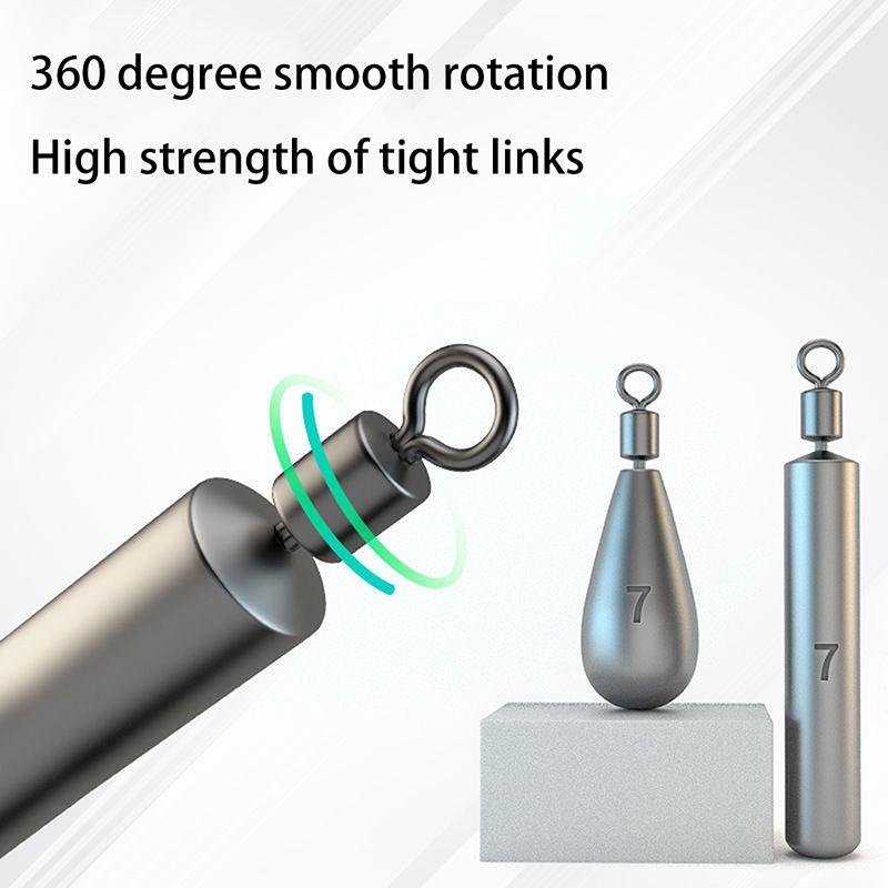 10Pcs/Lot Fishing Weight Sinkers 3.5G 5G 7G 10G 14G Soft Bait Sinker Bass Fishing Tackle Accessories Line Sinkers Hook Connector
