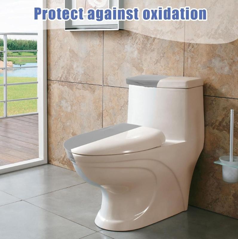 2pcs Toilet Cover Set With Soft Edges For Most Toilets Machine Washable Polyester Cloth