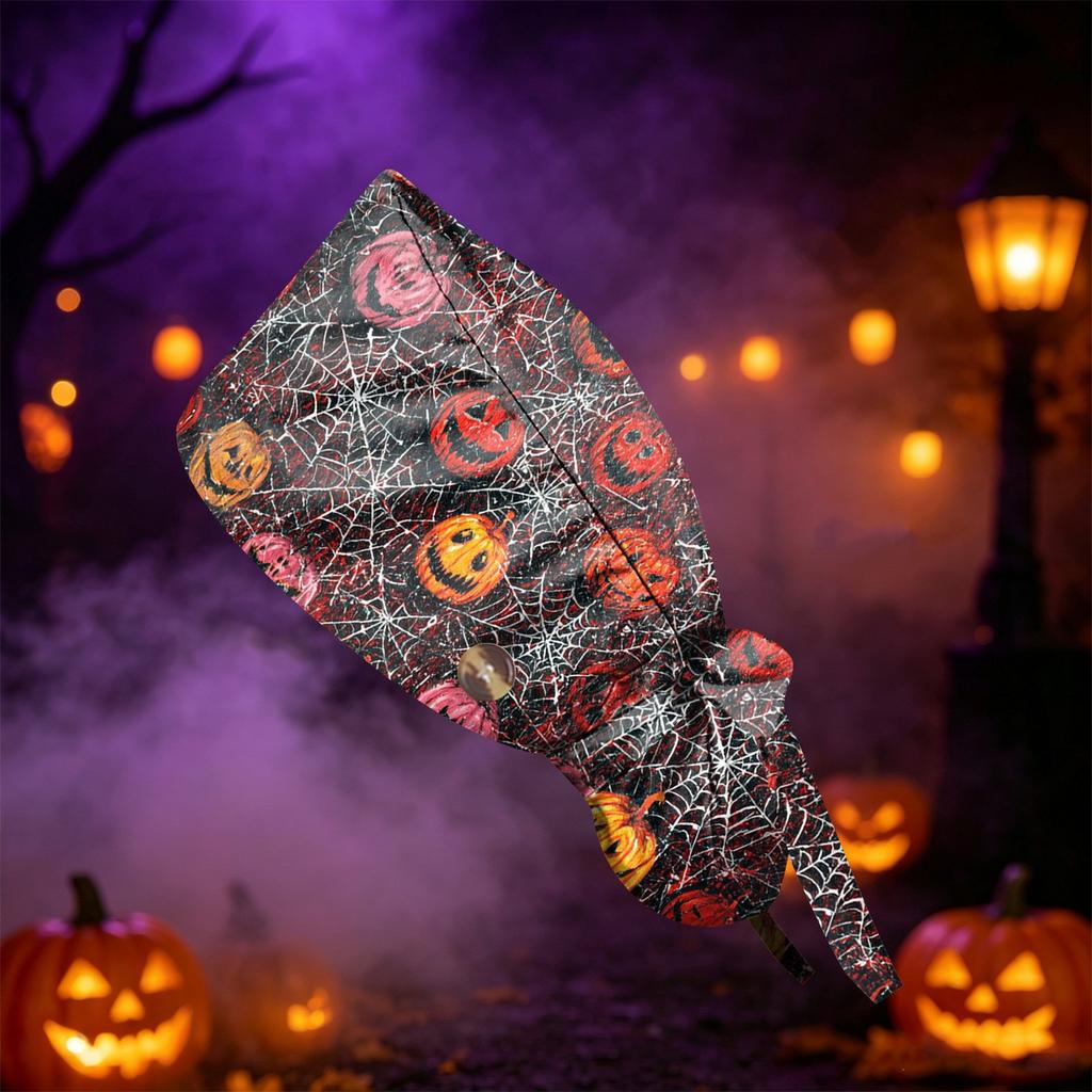 Women's Halloween Print Ponytail with - Design for Work and Casual Wear
