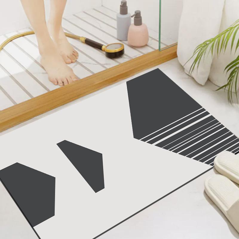Diatom Mud Bathroom Mat: Soft, Absorbent, Non-Slip, Quick-Drying Custom Foot Mat