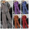 2024 European & American Women's Elastic Back Wide-Leg Drawstring Pants Set In Casual Japanese Korean Style