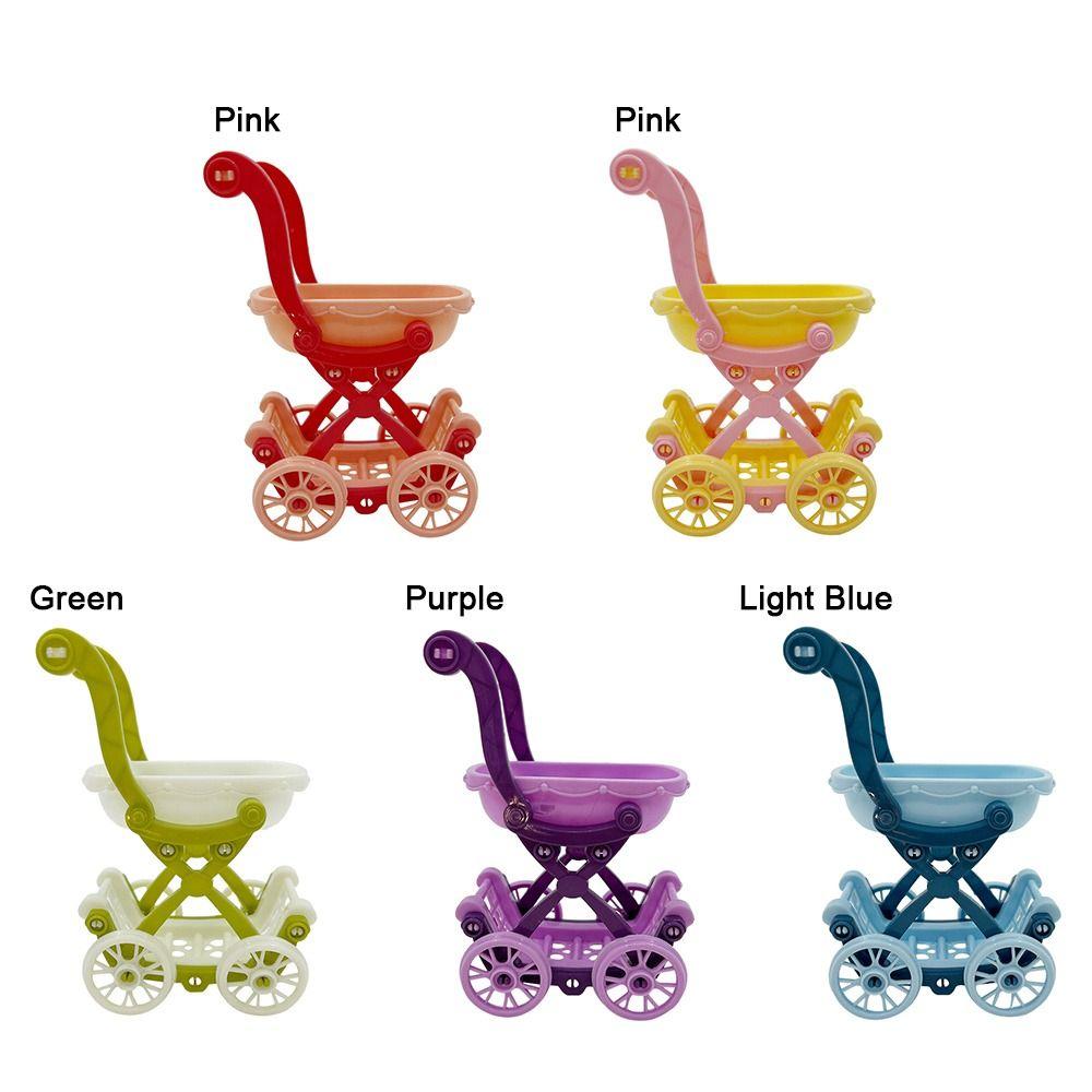 DIY Shopping Cart 1:6 Dollhouse Toy Mini Small Cart  Dollhouse