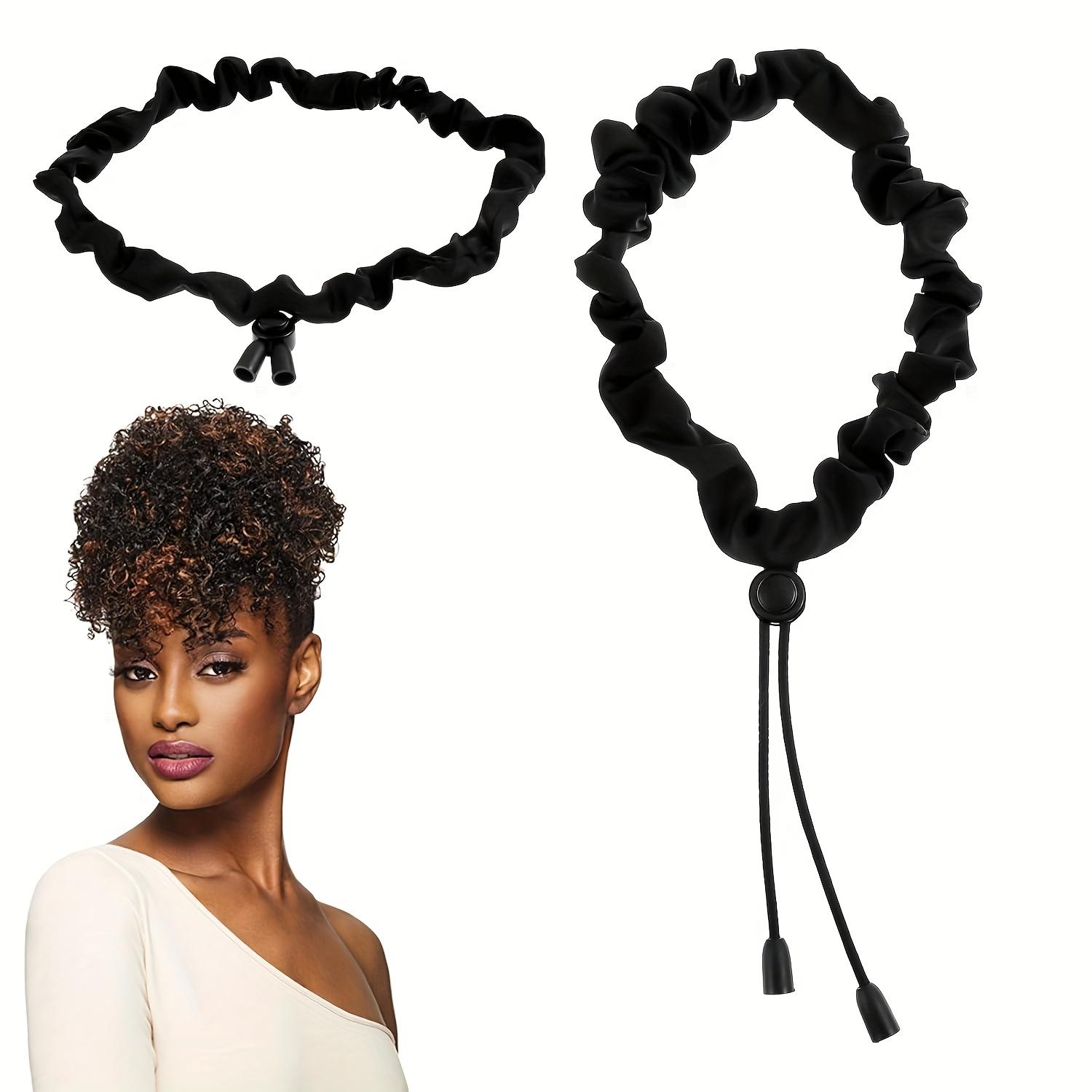 

Elastics Ties Long Hair Large Ponytail Holders Cuff Big Tie Bands Adjustable Drawstring Anti-Slip Loc Accessories Natural Curly Braids Locs African Th