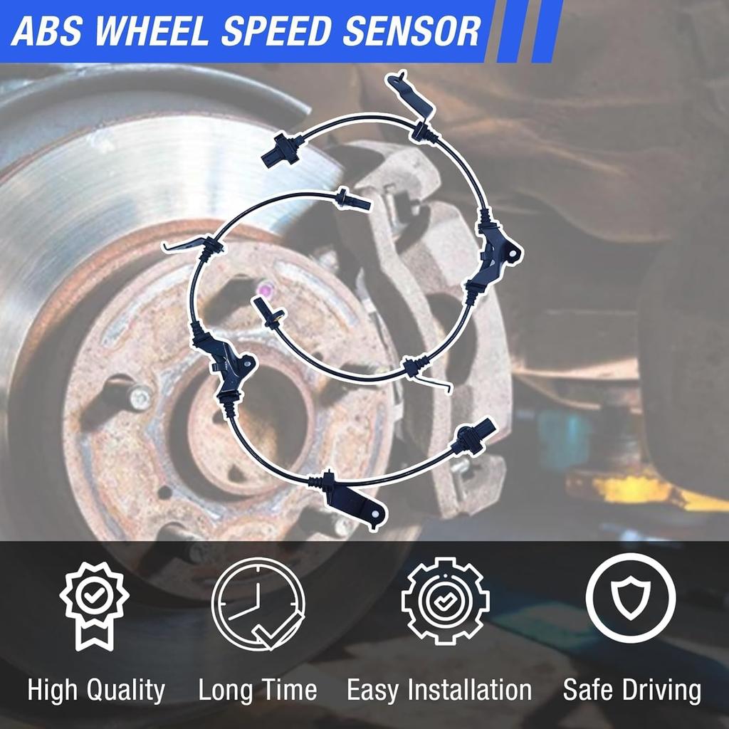 ABS Wheel Speed Sensor Front Left Right Compatible With 2008-2012 Honda Accord 2009-2014 Acura TSX Driver Passenger Side ABS Sensors # 57450-TA0-A01