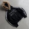 Pánská nadměrná mikina s kapucí na zip s límcem z umělé kožešiny Streetwear Punk Hip Hop Ležérní zimní top