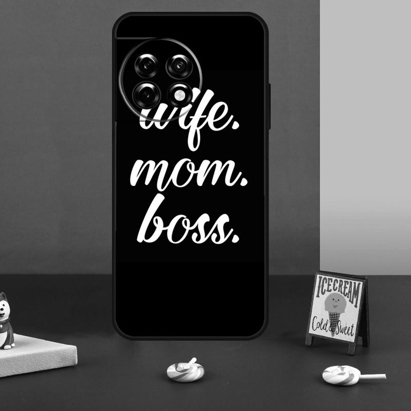 Wife Mom Boss For OnePlus 15 13 12 11 10 13T 10T 10R 12R 13R Case For OnePlus Nord 5 CE 3 2 4 Lite N20 N30