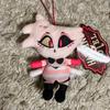 Hazbin Hotel Sitzendes Plüschtier Maskottchen Angel Dust 10cm Rund Eines Limitiert 2026