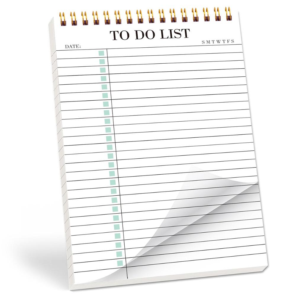 Nouveau Planificateur A5 2026 Quotidien Imperméable Bloc-notes Liste de Tâches Agenda Spirale DIY pour l'École le Bureau