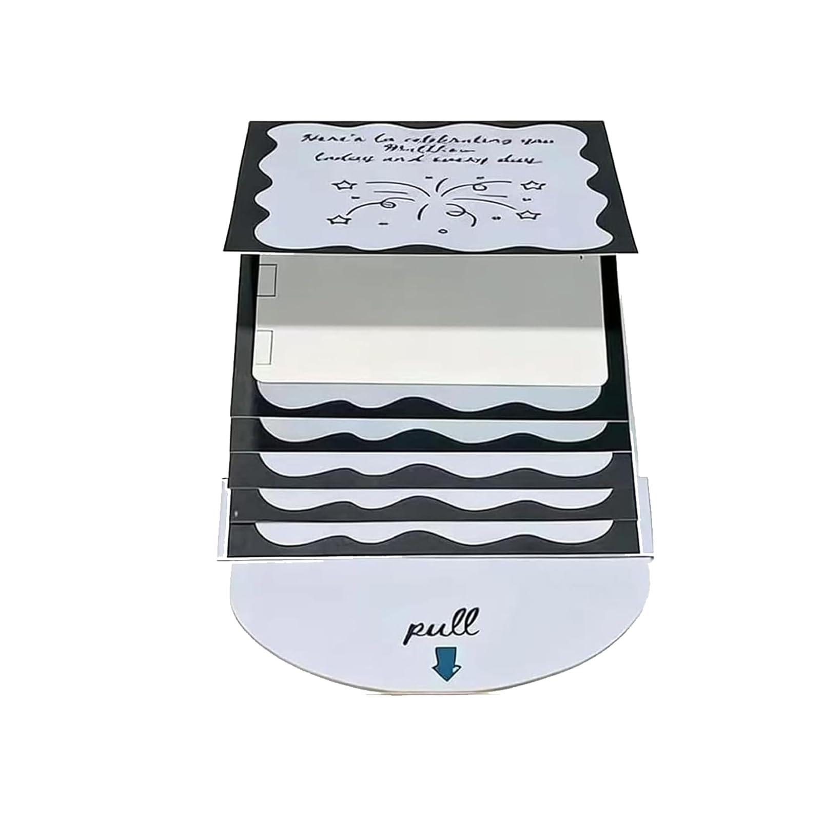 

Буклет для подарочных карт ручной работы на Рождество, Рождественский конверт-буклет для наличных One Size