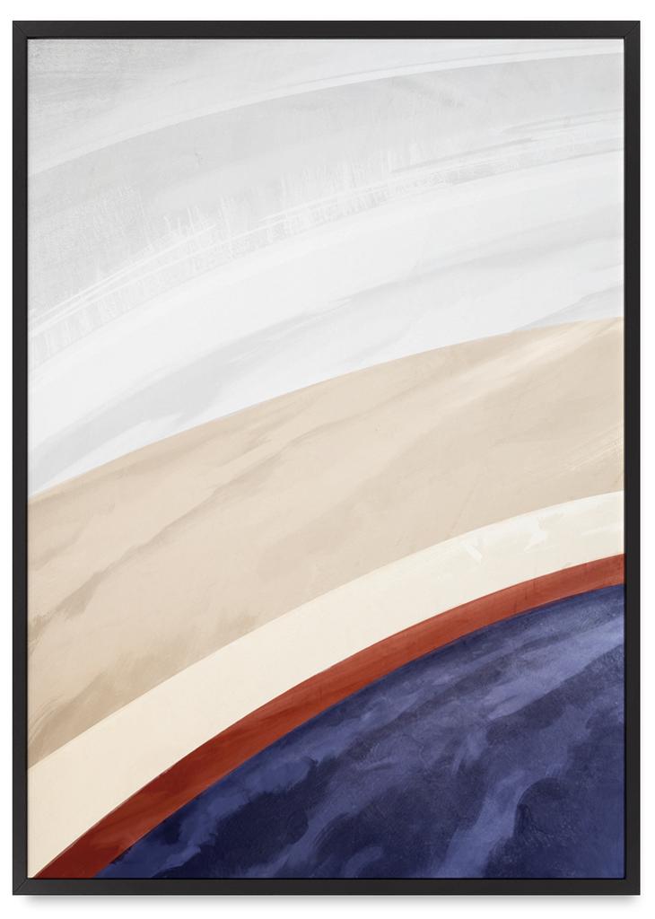 Poster Abstraction Multicolor Ombre