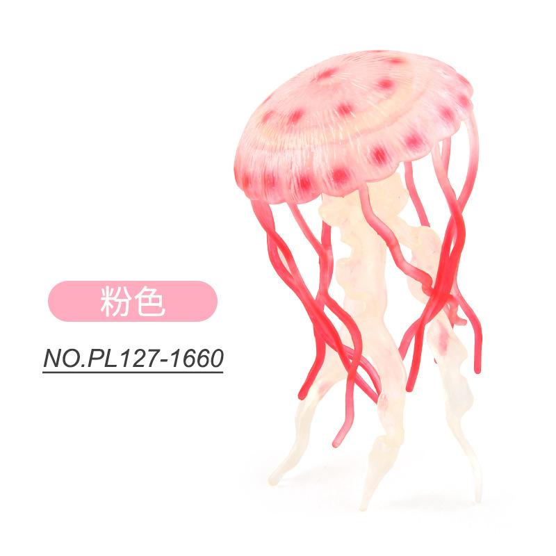 Simulation Marine Creature Model Toy Jellyfish Jellyfish Marine Animal Model Doll Ornament