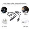 8-teiliges Set universeller Rasiereradapter mit USB-Kabel, DC5521-Anschlussadapter, Ladeköpfe, Rasierer-Ladekonverter