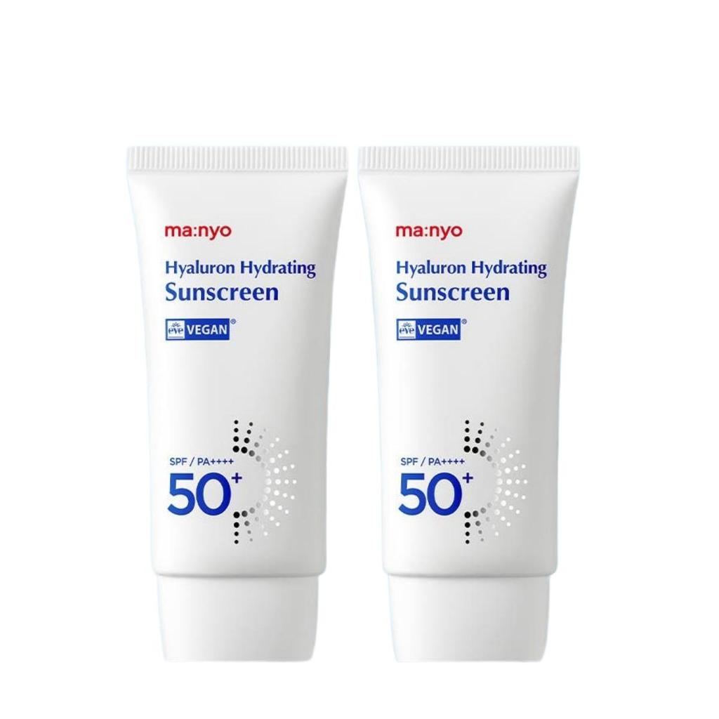 ma:nyo Hyaluron Hydrating Suncream SPF50+ PA++++ Daily Moisture Sunscreen 50ml Dual Pack