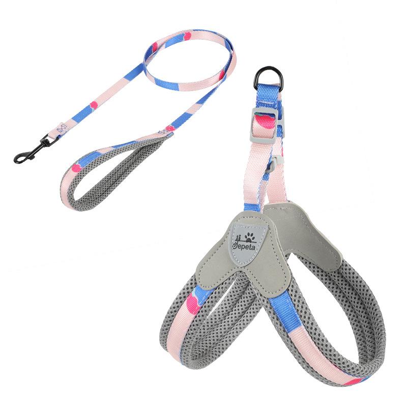 New leash pet leash dog leash vest type dog chest strap walking dog pet supplies