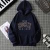 Fall Winter Oversized Women's Fleece Hoodie Sweatshirt with Hood Hot Sale Brooklyn Printed Couple Matching Sports Shirt