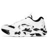 Ink Wash Cushioning Slip Resistant Abrasion Resistant Breathable Low Top Running Shoes Men's White Black 112047760-4