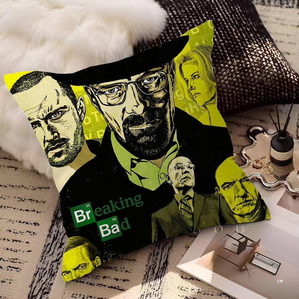Movies B-Breaking B-Bad Personalized Pillow Dust Cover Bedroom Kids Party Decoration Pillowcase Birthday Children Gift