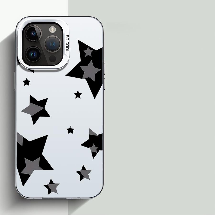 Five Pointed Star Case for OPPO A15 A17 A37 A53 A55 A57 A38 A74 A76 A78 A94 A98 Reno 7 8T 5G 7Z 10 Pro Capa Cover