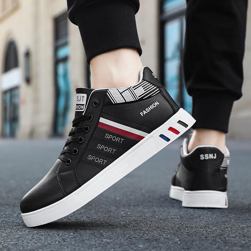 Moda Uomo Nuove Scarpe Casual da Esterno da Passeggio con Plateau Scarpe da Skate da Uomo Trend Traspiranti Moda Scarpe Bianche Scarpe da Ginnastica Casual da Uomo
