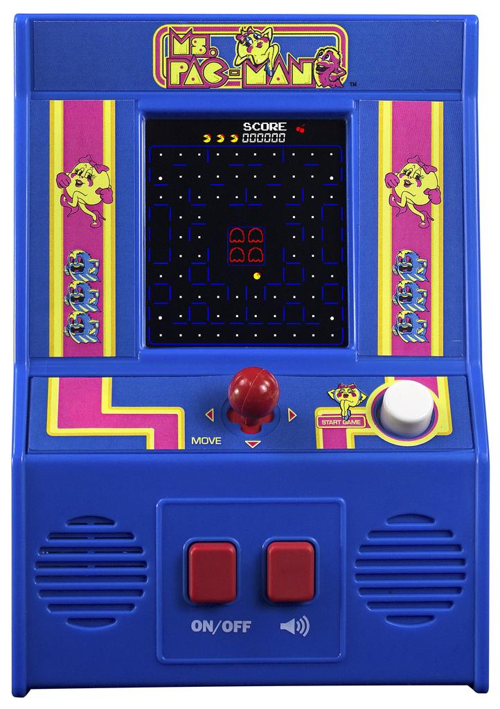 Basic Fun Mini Jogo de Arcade 09614 Produto Genuíno Ms. Pac-Man