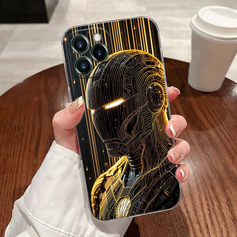 Marvel Heroes Deadpool Hulk Transparent Phone Case For iPhone 17 Pro Max 17E 11 12 13 14 15 16 Pro Max Plus 17 Air 16E 7 X Cover